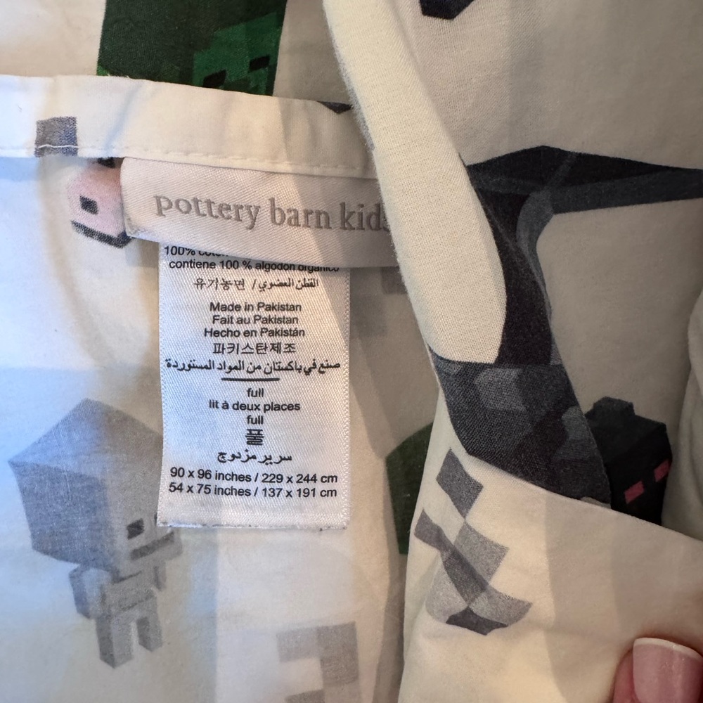Pottery Barn Kids Minecraft sheet set - full - Picture 3 of 4